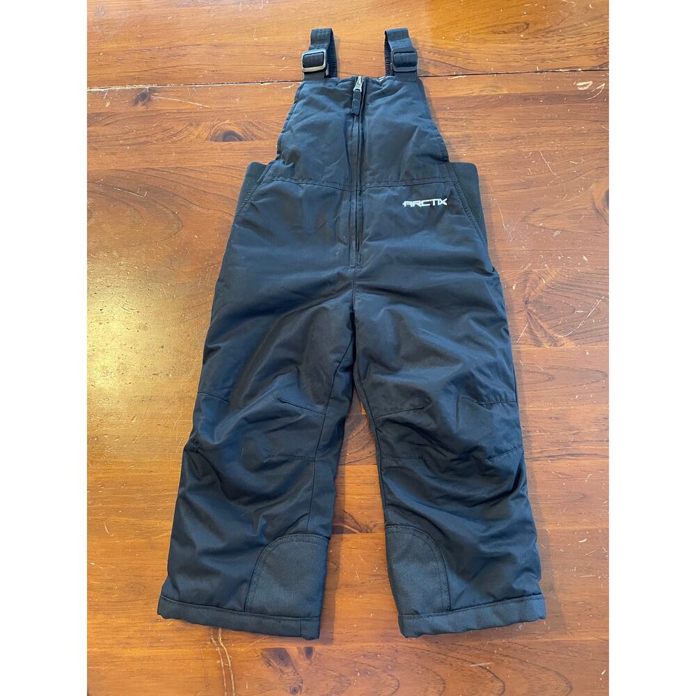 Arctix Toddlers 3T Chest High Insulated SnowBib Overalls Adjustable Strap Black